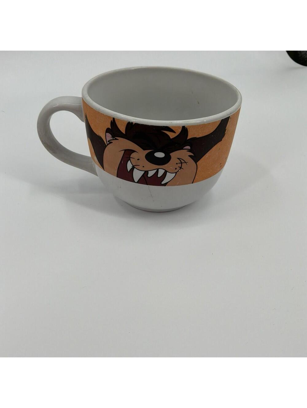 Vintage Looney Tunes Tazmanian Devil Orange TAZ Xl Mug 2002